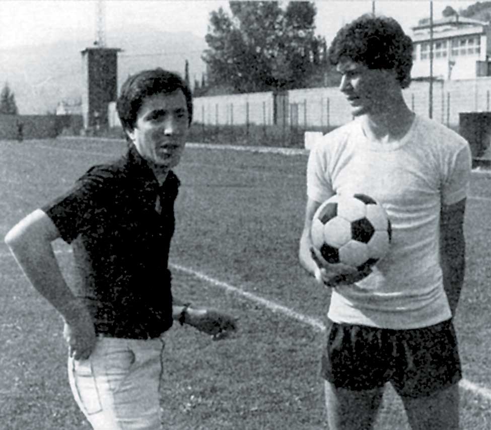 Anni '80, con il portiere Giuliano Giuliani